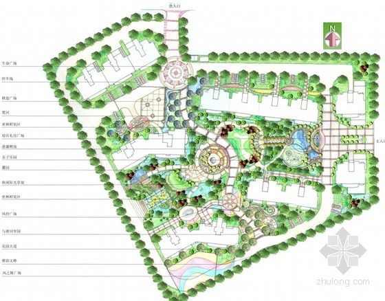 社区医院设计方案资料下载-[杭州]生态社区景观设计方案