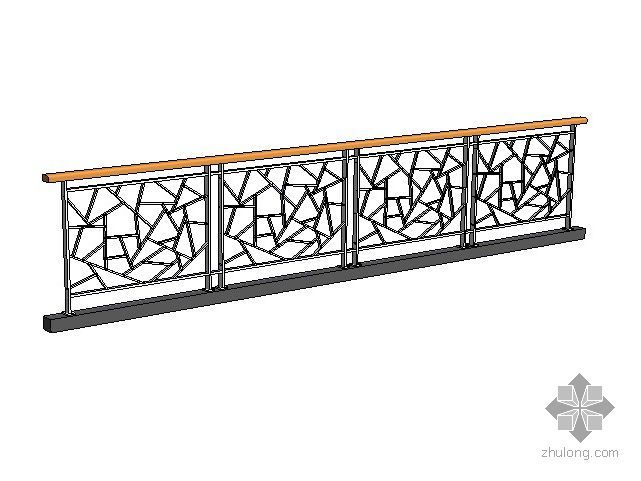 铁护栏模型资料下载-铁栏杆方格