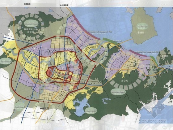国外城市规划方案手绘资料下载-[宁波]城市规划概念方案
