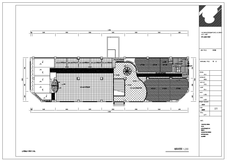 中式饭店门头CAD图资料下载-成都某现代风格大饭店餐厅室内装修施工图（39张）