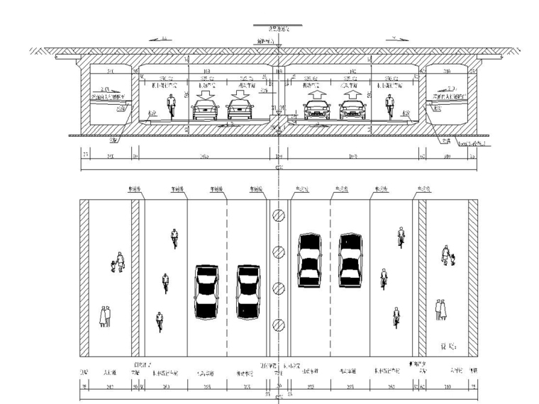 湖南照明工程资料下载-城市次干道改造工程施工图设计300张（桥梁,地道,交通,管线）