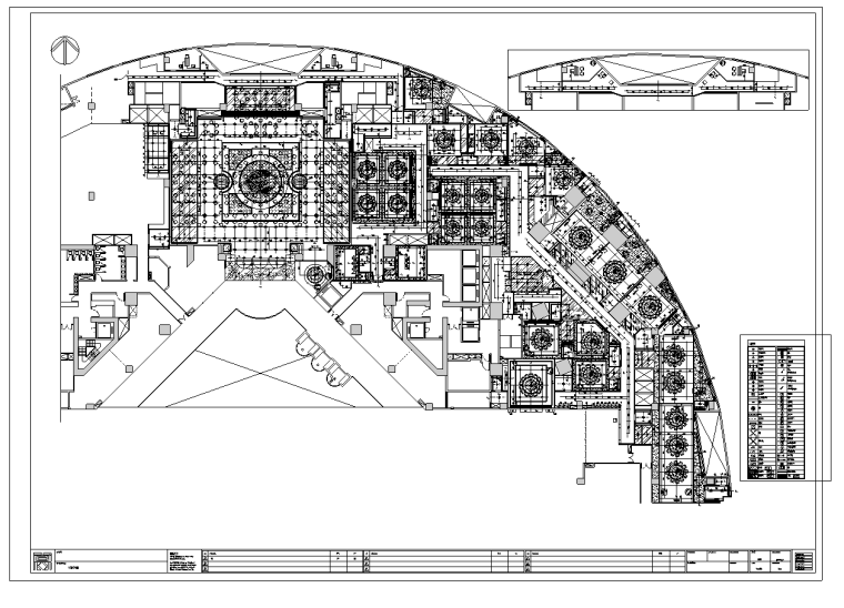 广州某海鲜酒家装修设计深化施工图（含37个CAD图）-平面尺寸图