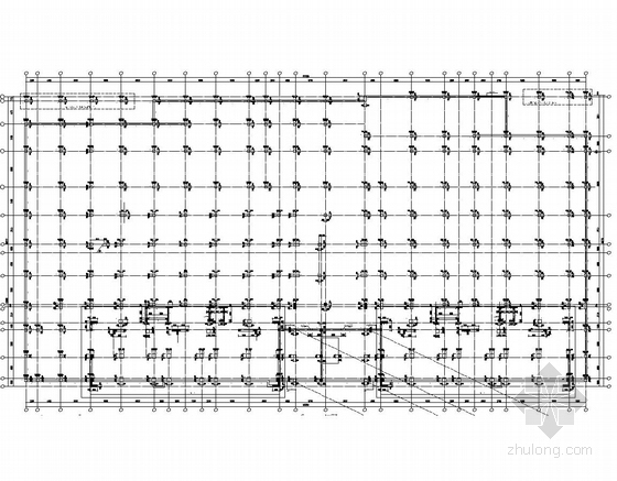 [安徽]32层框架剪力墙结构商住楼结构图（含建筑图、计算书、PKPM模型）-墙柱平面图