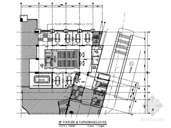 大型会议室建筑施工图资料下载-[东莞]某办公大厦会议室施工图