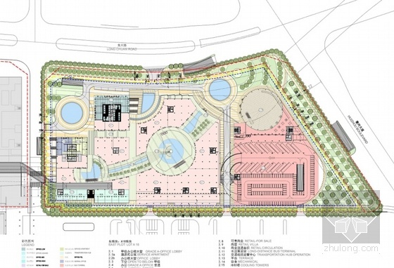 [安徽]现代风格超高层办公综合体建筑设计方案文本（知名地产）-现代风格超高层办公综合体效果图