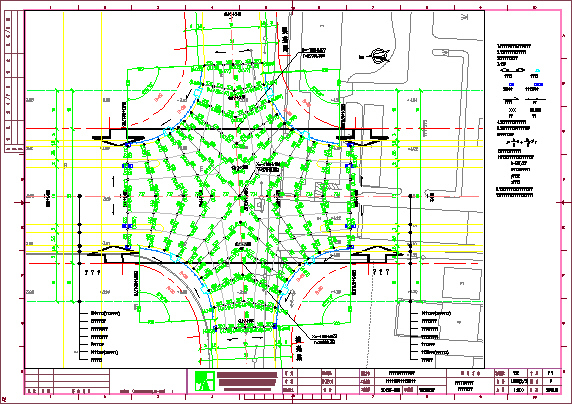 市政工程道路施工图纸（共22张）-交叉口设计图