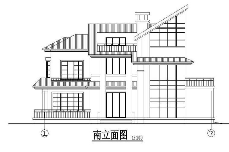 框架别墅设计施工图资料下载-16套别墅设计施工图