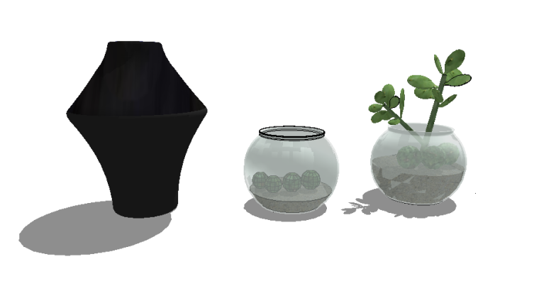 3D植物装饰盆栽资料下载-[SU模型]500个室内植物盆栽|花瓶摆件|SU模型合集（2）