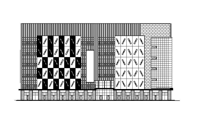 农贸市场鱼池施工图资料下载-[宁夏]多层现代风格农贸市场建筑施工图（含效果图及全专业）