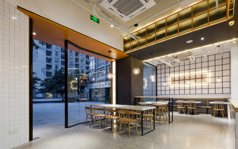 重庆速膳餐厅-3-entrance_Sushan-Restaurant_Trenchant-decoration-design