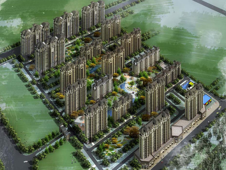 孔雀城效果图资料下载-[北京]南加州风居住区规划方案文本