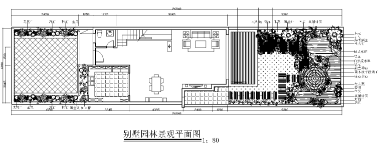 5套私家别墅庭院景观cad平面图（内含：同一地形多种方案）-4