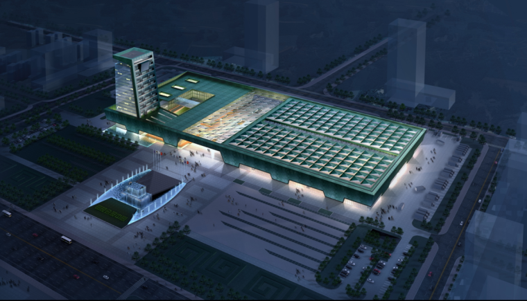 城市会展中心设计资料下载-[安徽]国际会展中心工程文体建筑设计方案文版（CAD+SU+文本）