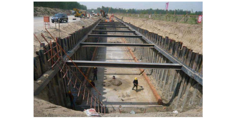 道路工程打压给水图片资料下载-长沙高新技术产业开发区道路工程深基坑专项施工方案