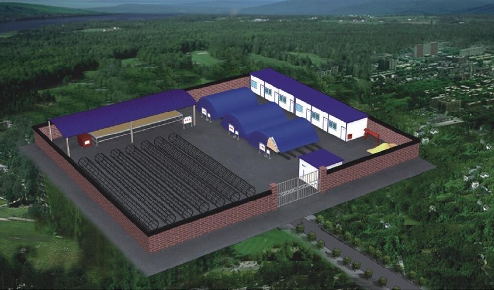 钢筋加工厂效果图