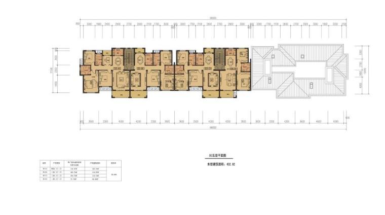 [江西]高层现代风格穿插式公寓楼建筑设计方案文本-高层现代风格穿插式公寓楼建筑平面图