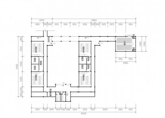 [福建]现代风格36班小学建筑设计方案文本（含多张CAD）-现代风格36班小学建筑分析图