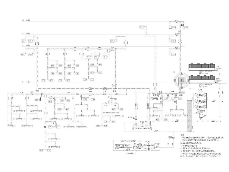 体育馆建筑暖通资料下载-[江苏]多层高等教育院校体育馆暖通系统设计施工图（部分）