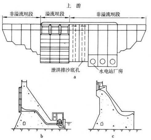 蓄泄水枢纽工程土石坝施工工艺-坝段平面图