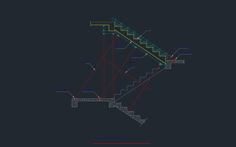 楼梯CAD建筑图资料下载-各种楼梯模版cad图