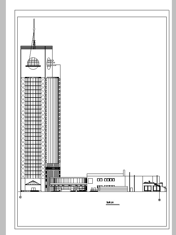 宾馆酒店建筑初设图资料下载-超详细7套宾馆酒店建筑设计施工图CAD