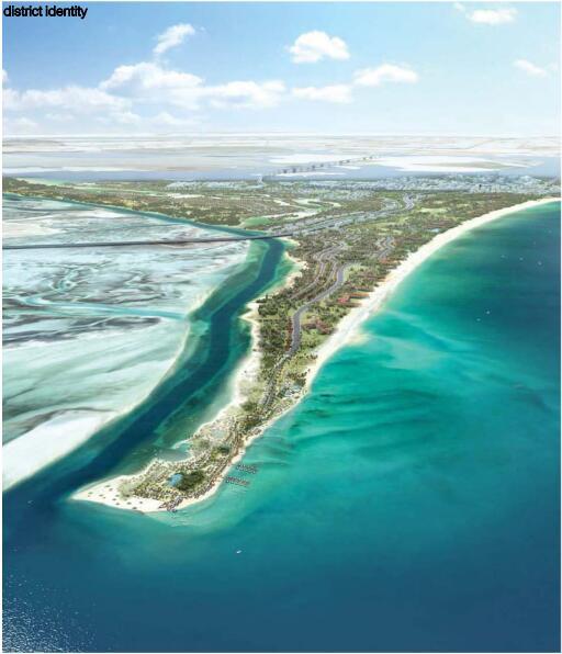 [阿布扎比]萨迪亚特岛城市景观概念设计文本（PPT+81页)-整体鸟瞰
