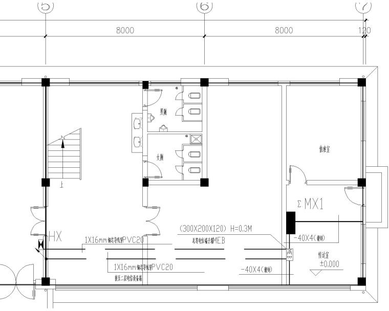 办公楼土建安装图纸资料下载-办公楼电气施工图纸