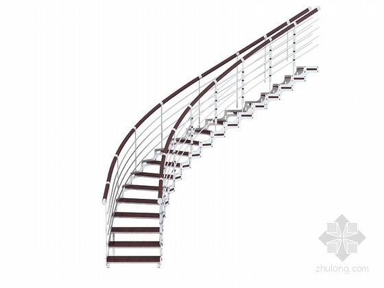 钢结构楼梯楼梯资料下载-钢结构楼梯3D模型下载