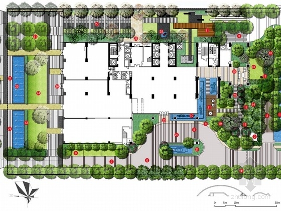 活动广场规划资料下载-[厦门]城市湖畔休闲型广场景观规划设计方案（知名设计单位）
