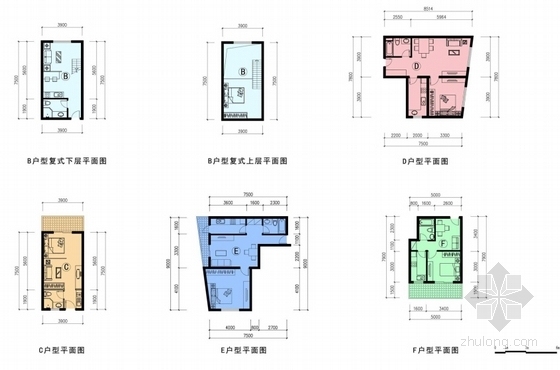 [辽宁]三面环水地块城市综合体设计方案文本-三面环水地块城市综合体户型图