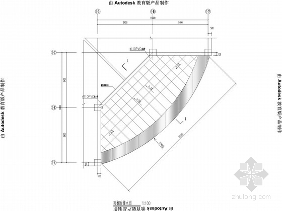 采光雨篷施工图资料下载-网架雨篷带显示屏结构施工图