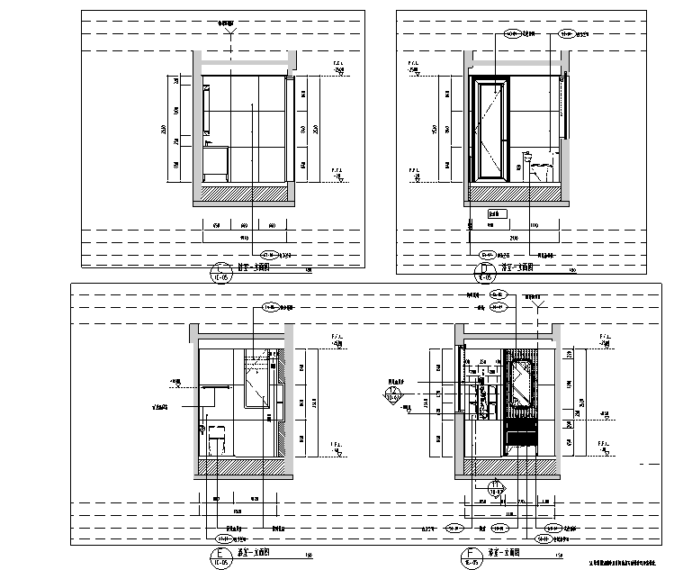 [江苏]雅居乐相城别墅设计施工图（附深化方案+软装方案+效果图）-立面图