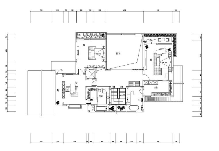 求复式家装的客厅效果图资料下载-现代风格豪华家装设计施工图效果图