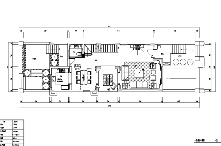 风景合院中式风别墅设计施工图（附效果图）-插座布置图