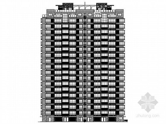 18层住宅板式户型资料下载-某十八层板式住宅建筑施工图