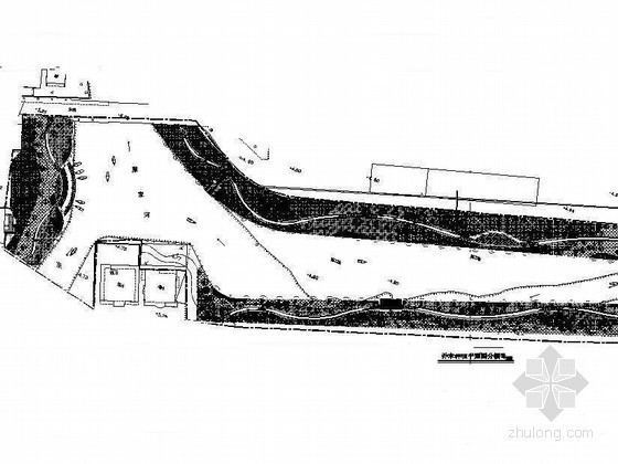 自然式驳岸CAD施工图资料下载-杭州河道综合整治景观绿化设计施工图