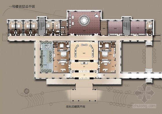 酒店设计优化方案资料下载-[广东]南方园林特色别墅宾馆改造概念性设计方案