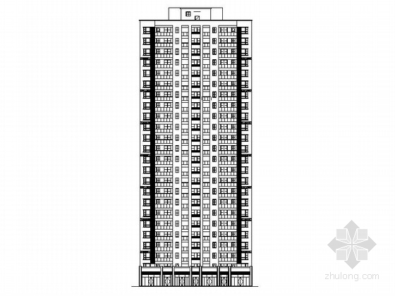 2016年建筑施工图设计资料下载-[湖南]25层现代风格商住两用住宅建筑施工图（知名设计院 2015年）