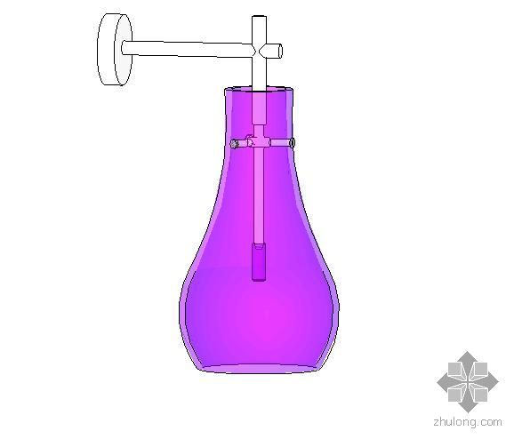 壁灯revit资料下载-紫色透明壁灯
