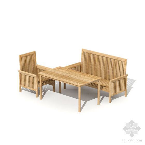室外桌椅模型su资料下载-室外桌椅组合