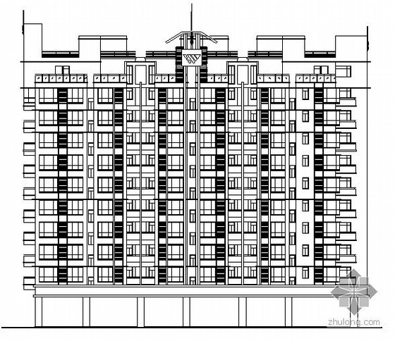 十层住宅楼建筑图资料下载-南京某十层1-3住宅楼建筑方案图