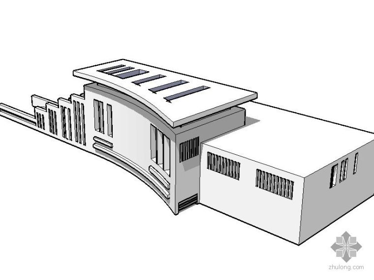 公共厕所skp模型资料下载-公共厕所
