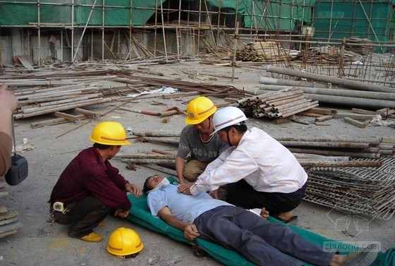 工地安全演练方案资料下载-建筑工地物体打击事故应急救援预案演练方案（图）