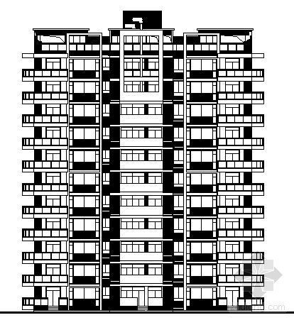 现代风格11层住宅楼小区资料下载-某小区十一层住宅楼建筑施工图