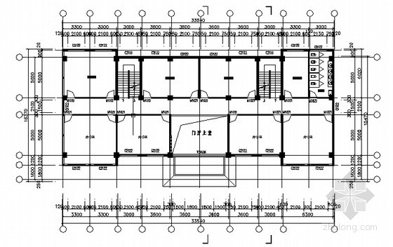 某乡镇政府四层办公楼建筑施工图