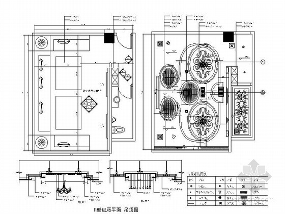 暗藏灯带天花节点资料下载-夜总会包厢天花节点①