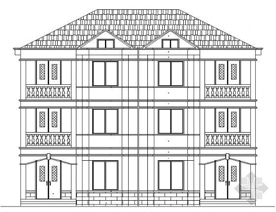 乡村二层小楼建筑图纸资料下载-二层小型别墅建筑图