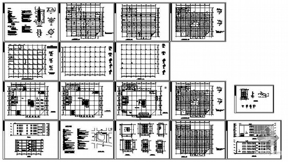 中型商场cad平面图资料下载-沈阳某中型商场建筑结构图