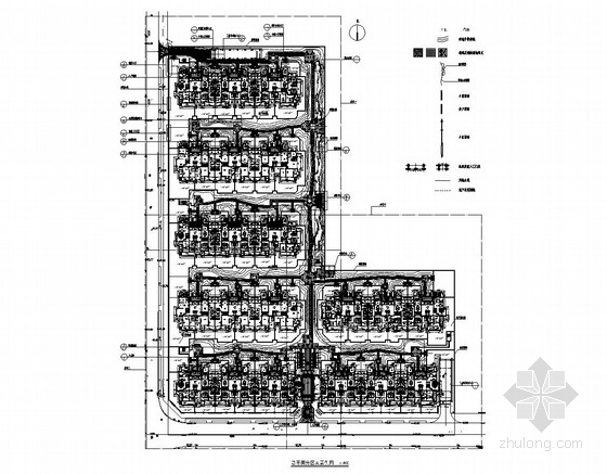 CAD小区园林资料下载-现代中式风格居住小区园林景观工程施工图