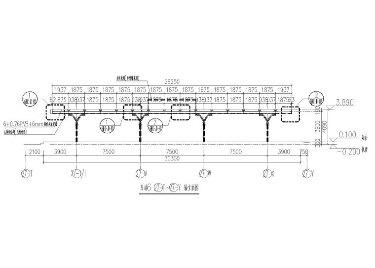 视频会议终端连接图资料下载-[东莞]火车站雨棚施工图